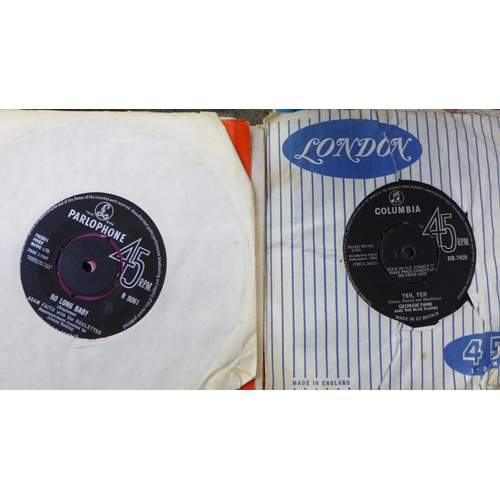 729 - Fifty 7’’ singles and EPs from 1950s and 1960s including Buddy Holly, The Who, The Rolling Stones, B... 