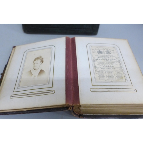 731 - Three albums of Cartes-de-visites, one full, two part full, mainly portraits