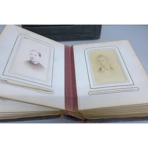 731 - Three albums of Cartes-de-visites, one full, two part full, mainly portraits