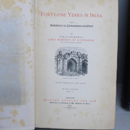 734 - Four volumes; Forty-one years in India, Field Marshal Lord Roberts