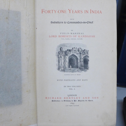 734 - Four volumes; Forty-one years in India, Field Marshal Lord Roberts