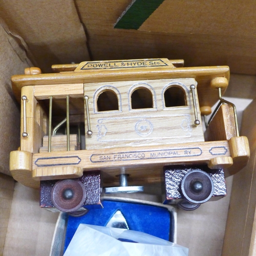 786 - Assorted items, boxes, clocks, cutlery, etc.