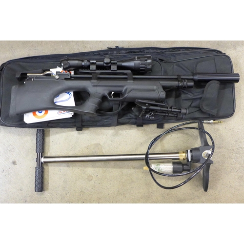 791 - A Kral 'Puncher Breaker' .22 calibre target shooting air rifle with a Nikko sterling 3-9x50 scope, w... 