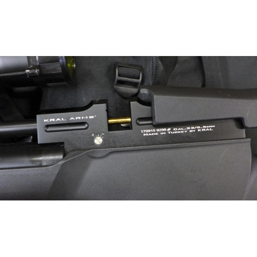 791 - A Kral 'Puncher Breaker' .22 calibre target shooting air rifle with a Nikko sterling 3-9x50 scope, w... 