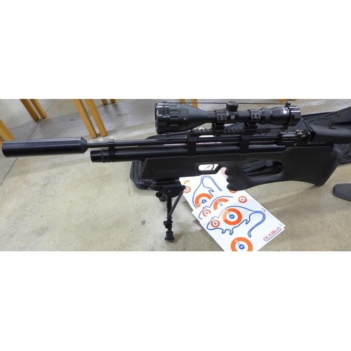 791 - A Kral 'Puncher Breaker' .22 calibre target shooting air rifle with a Nikko sterling 3-9x50 scope, w... 