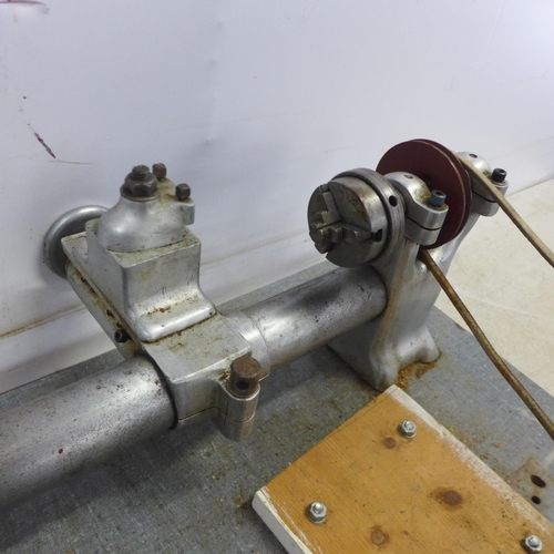 2005 - A vintage 2ft mounted wood turning lathe (Failed PAT test due to earth continuity)