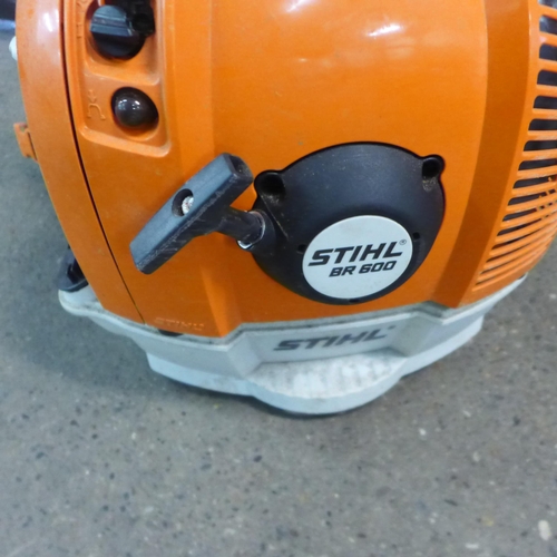 2014 - A Stihl BR600 petrol back pack garden blower