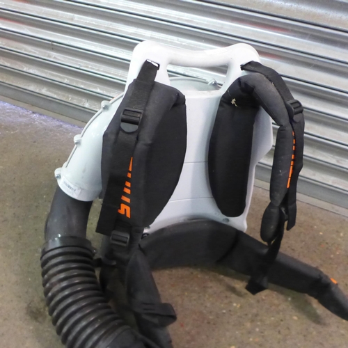 2014 - A Stihl BR600 petrol back pack garden blower