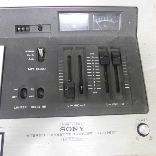 2107 - A Claire V133 loop tester and a Sony TC-1365D stereo cassette-corder