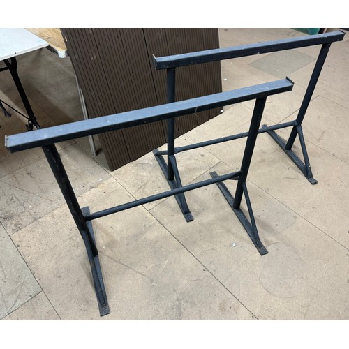 317 - A pair of metal trestles