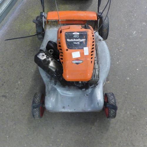 2123 - A Husqvarna PNC ML 46cm self drive petrol lawnmower with a Briggs and Stratton 40 Quicksilver 46SO e... 