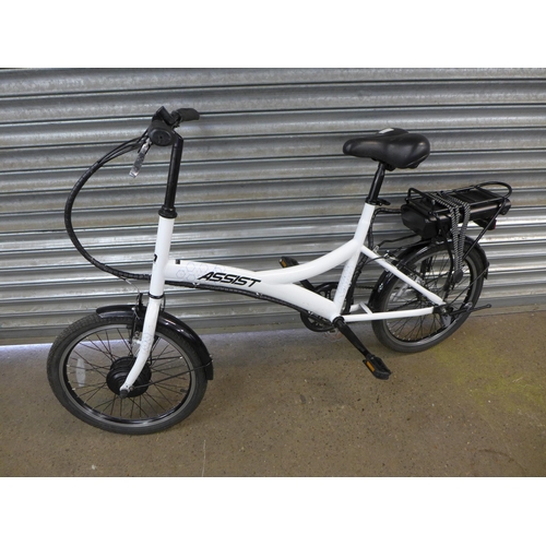 2129 - An Assist Electric City bike - sold with battery (no key or charger)  * Police repossession