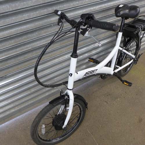 2129 - An Assist Electric City bike - sold with battery (no key or charger)  * Police repossession