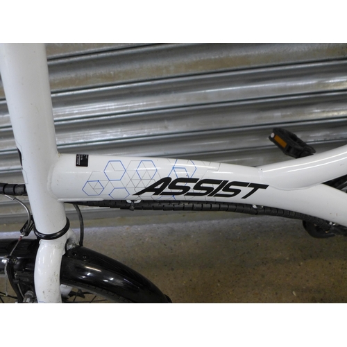 2129 - An Assist Electric City bike - sold with battery (no key or charger)  * Police repossession