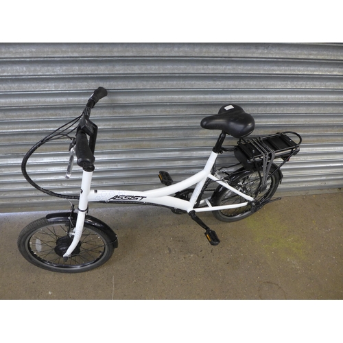 2129 - An Assist Electric City bike - sold with battery (no key or charger)  * Police repossession