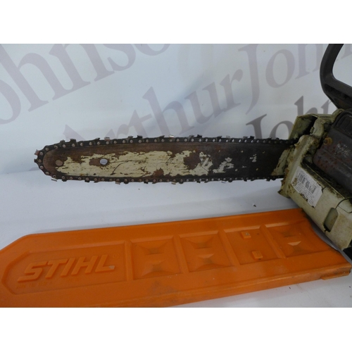 2171 - A Stihl MS170 petrol driven chainsaw and a Titan TTL531HDC petrol driven hedge trimmer