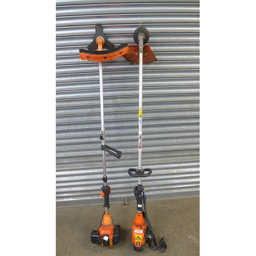 2181 - Two petrol strimmers, a Skatco 42.7cc and an Oleo-Mac 722S