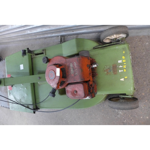 2207 - A Hayter Harrier two petrol lawn mower with steel roller - 19