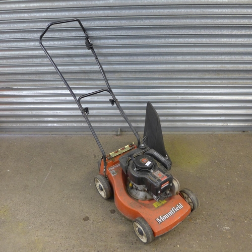 2209 - A Mountfield Emblem 4 stroke BVS 143 petrol driven lawn mower - with collection box