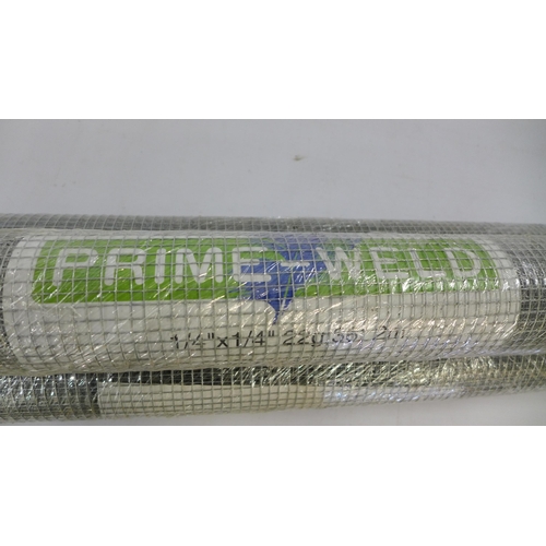 2235 - 3 rolls of prime weld mesh