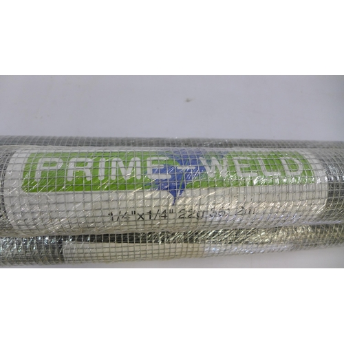 2236 - 3 rolls of prime weld mesh