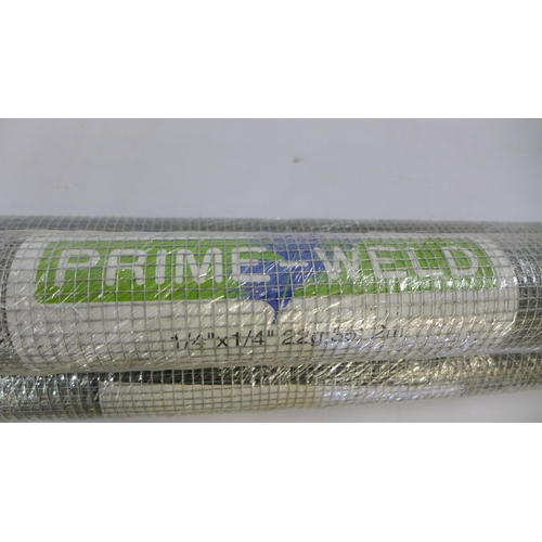 2237 - 3 rolls of prime weld mesh