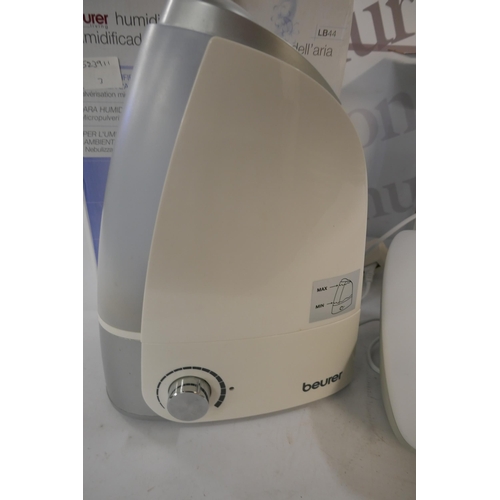 2261 - A Beurer LB44 humidifier (Boxed) and a Beurer TC40 bridge light