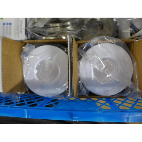 2266 - 10 x Kosnic 5 watt LED down lights, fully waterproof IP65 for outside, bathrooms, etc, white and 10 ... 