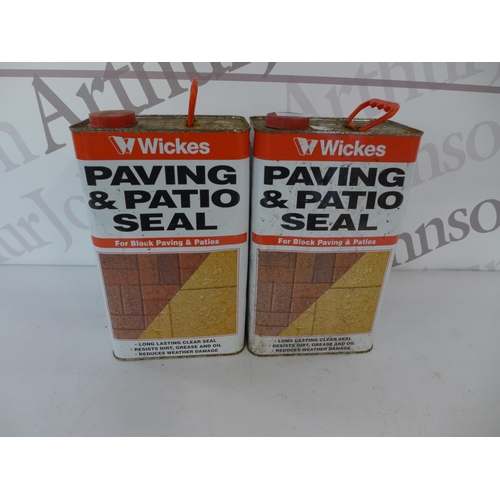 2269 - 2 x 5 litre cans of Wickes paving and patio seal