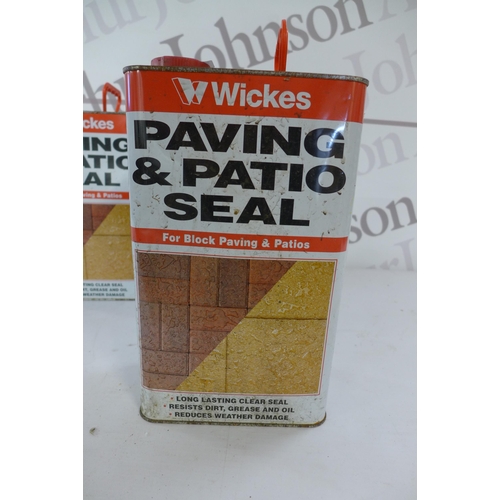 2269 - 2 x 5 litre cans of Wickes paving and patio seal