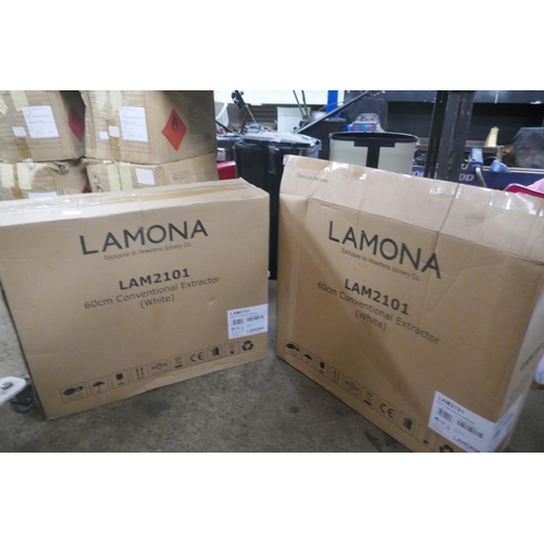 2277 - 2 Lamona LAM2101 60cm conventional extractors