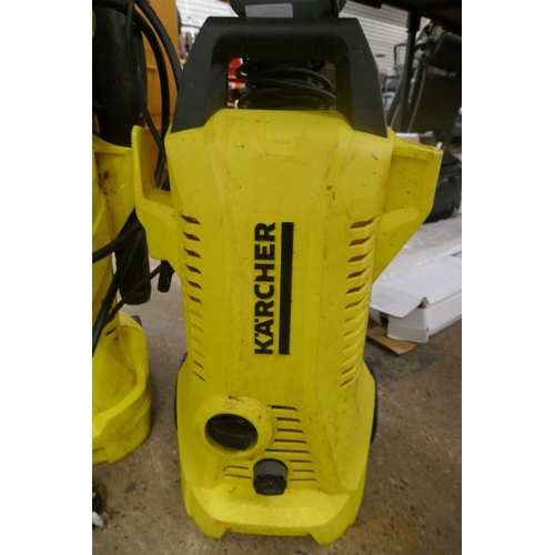 2281 - 4 assorted Karcher jet washers