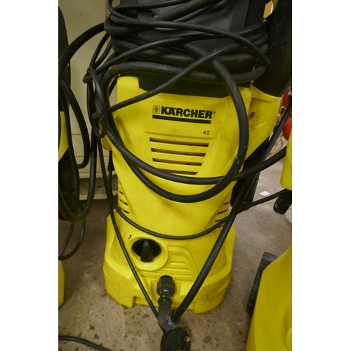 2281 - 4 assorted Karcher jet washers