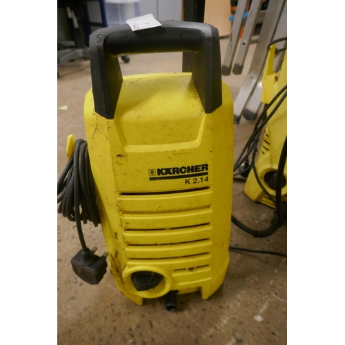 2281 - 4 assorted Karcher jet washers