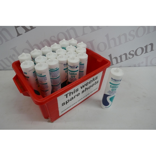 2294 - 20 tubes of Hodgson sealant Silfix U9 low module neutral cure silicone sealant