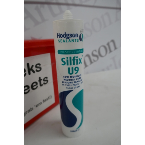 2294 - 20 tubes of Hodgson sealant Silfix U9 low module neutral cure silicone sealant