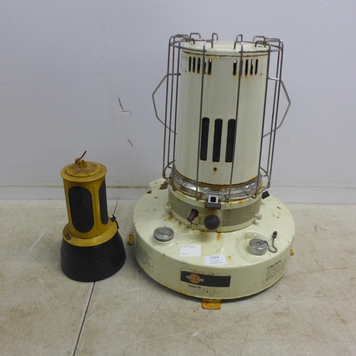 2324 - A kero-Sun Omni 15 paraffin heater and one other small paraffin heater