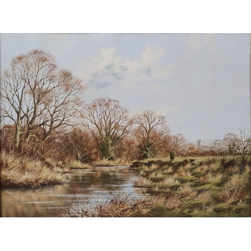 333 - Two Tony Manton landscapes, oil on canvas and watercolour, framed