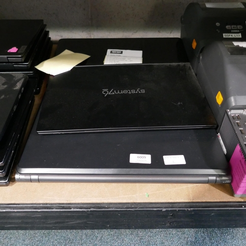 6009 - 3 various laptops inc Sony, Acer and System 76 (458) *This lot is subject to Vat