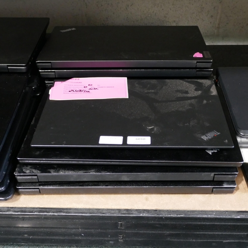 6010 - 9 Lenovo ThinkPad laptops (458) *This lot is subject to Vat