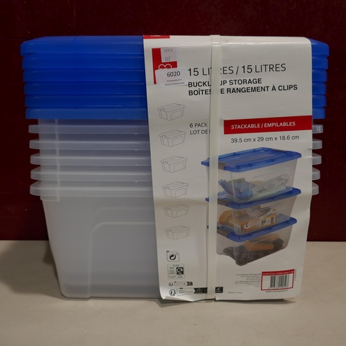 6020 - Iris 15L Storage Boxes - Damaged, (333-98) *This lot is subject to VAT