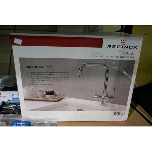 6080 - Reginox Tribezi Boiling Hot Water tap And Tank, Original RRP £249.99 + VAT, (333-143) *This lot is s... 