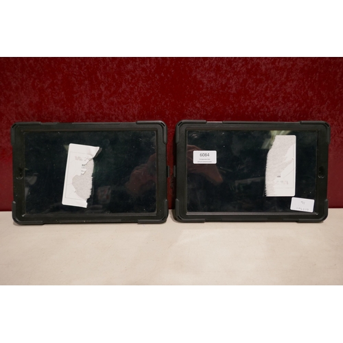 6084 - 2 Samsung Galaxy Tab A Tablets in cases  (458) *This lot is subject to Vat