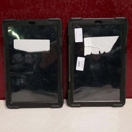 6085 - 2 Samsung Galaxy Tab A Tablets in cases (458) *This lot is subject to Vat