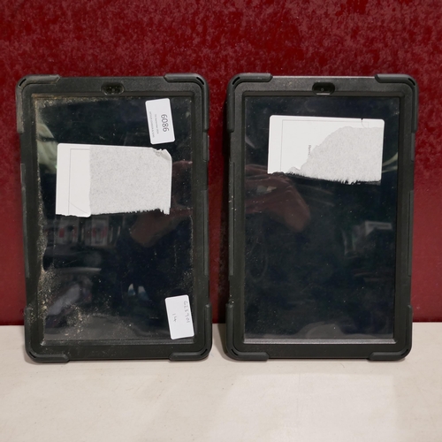 6086 - 2 Samsung Galaxy Tab A Tablets in cases (458) *This lot is subject to Vat