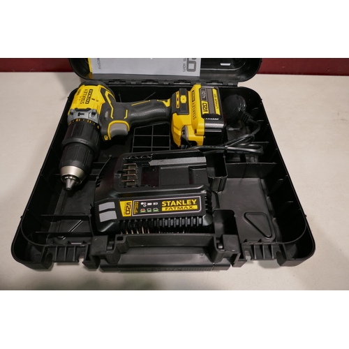 6090 - Stanley Fatmax V20 Drill With 4.0AH Lithium Ion Battery And Charger, (333-50) *This lot is subject t... 