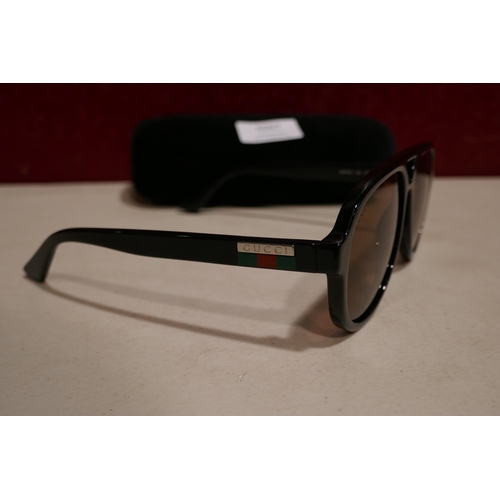 6097 - Gucci Black Plastic Sunglasses - Model: (Gg0767S 002 57X15), Original Rrp £99.99 + VAT, (333-241) *T... 