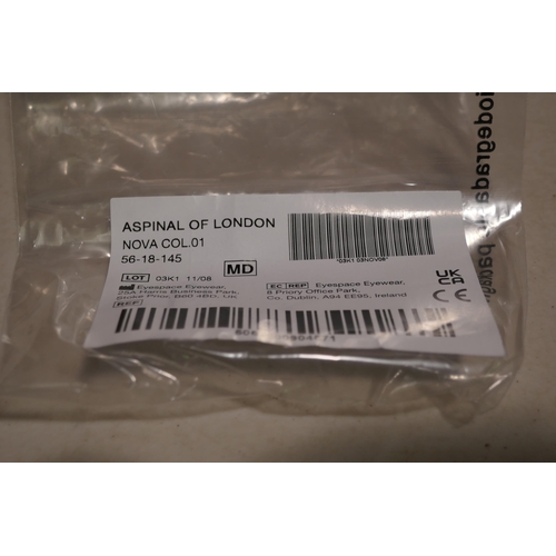 6099 - Aspinal Nova C1 Black Plastic Glasses, (333-19) *This lot is subject to VAT