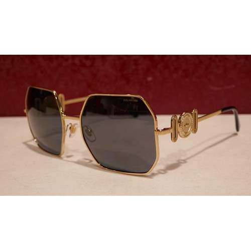 6103 - Versace Gold Metal Sunglasses - Damaged, Original RRP £143.33 + VAT, (333-149) *This lot is subject ... 