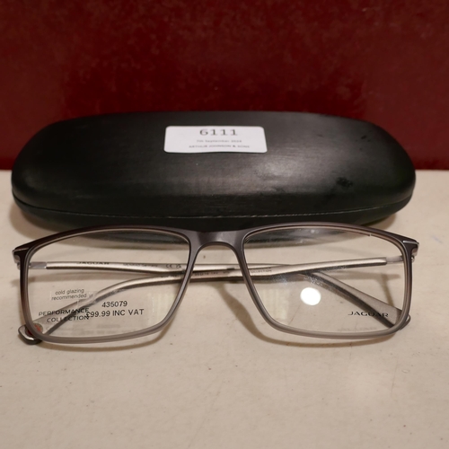 6111 - Jaguar Grey Plastic Glasses (332-501) *This lot is subject to vat